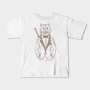 Ninja Business Wolf Kids T-Shirt